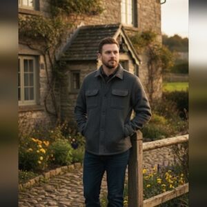 Jachs Charcoal Shirt Jacket